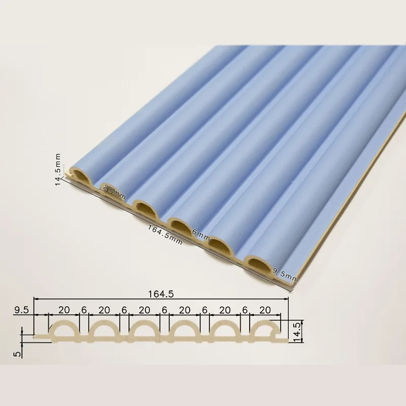 156 Panou gol, semi-circular cu 6 grile, canelat