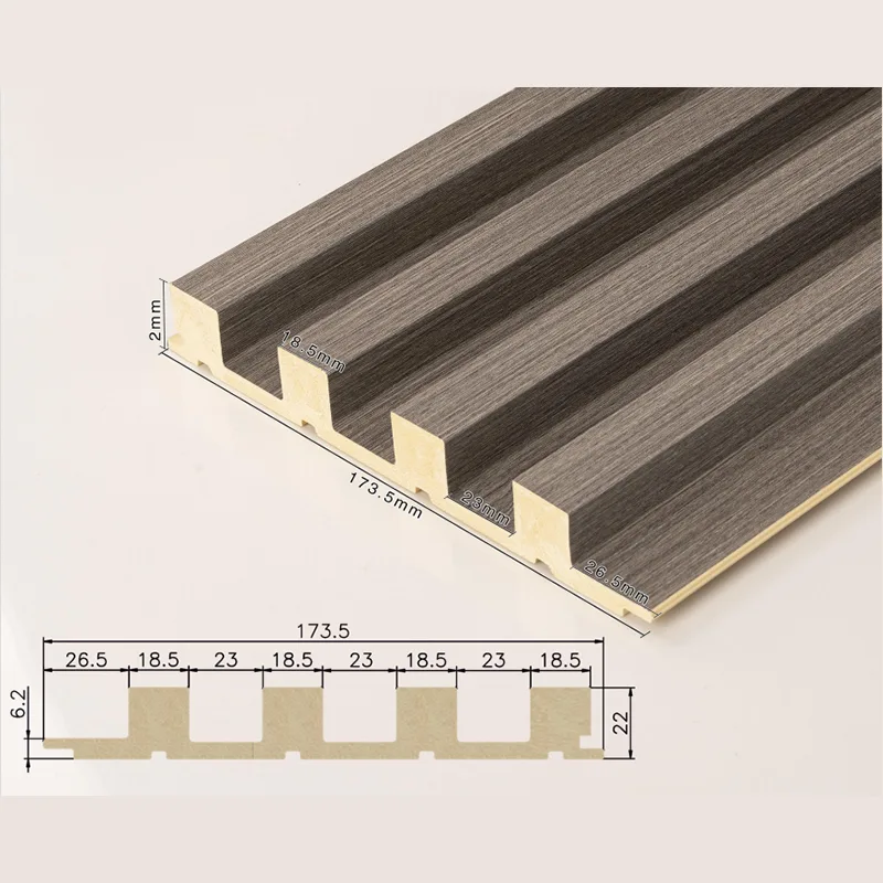 166 Panou solid cu 4 grile canelate