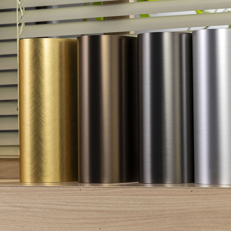 Panou de perete din fibră de bambus solidă cu textura metalică